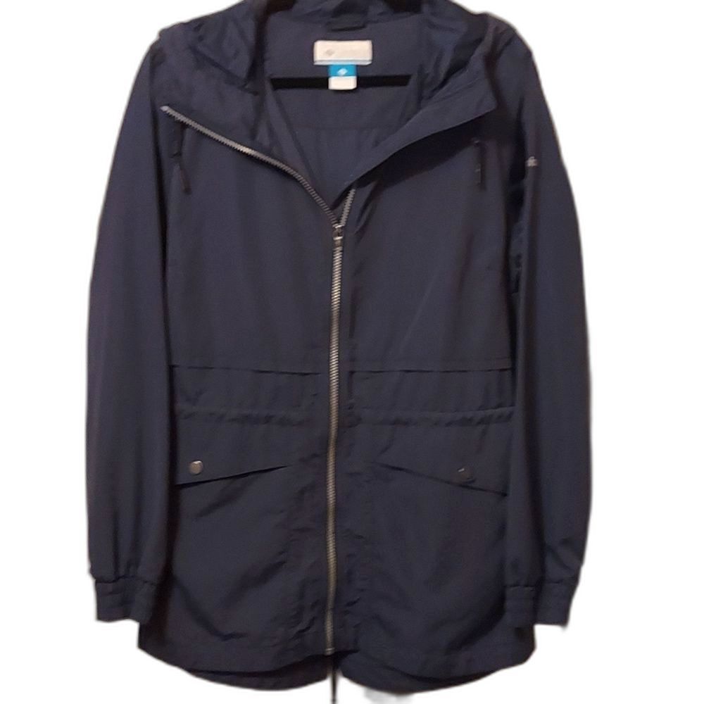 Columbia Sportswear Jacket Water Resistant Windbreaker gray zippered size…